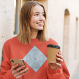 Свитшот Голубая АтмА с Серебром